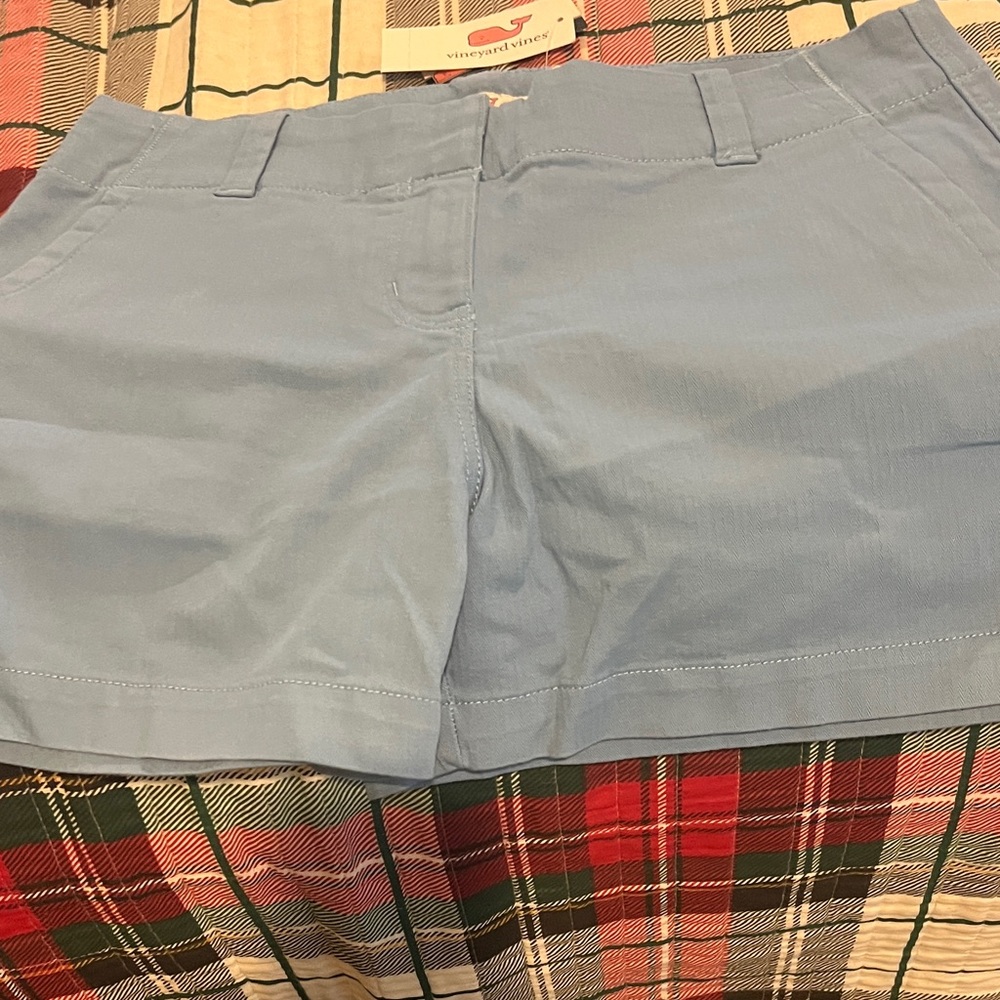 Vineyard Vines Women's Light Blue Cotton Shorts